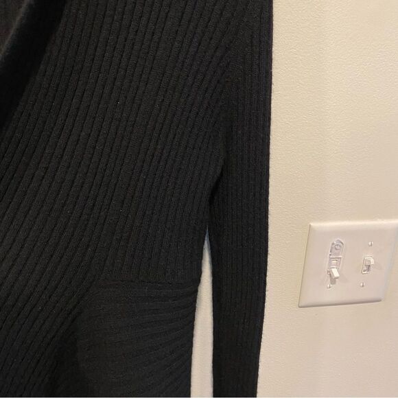 Autumn Cashmere waterfall Cardigan womans medium 100% cashmere black - Picture 6 of 10